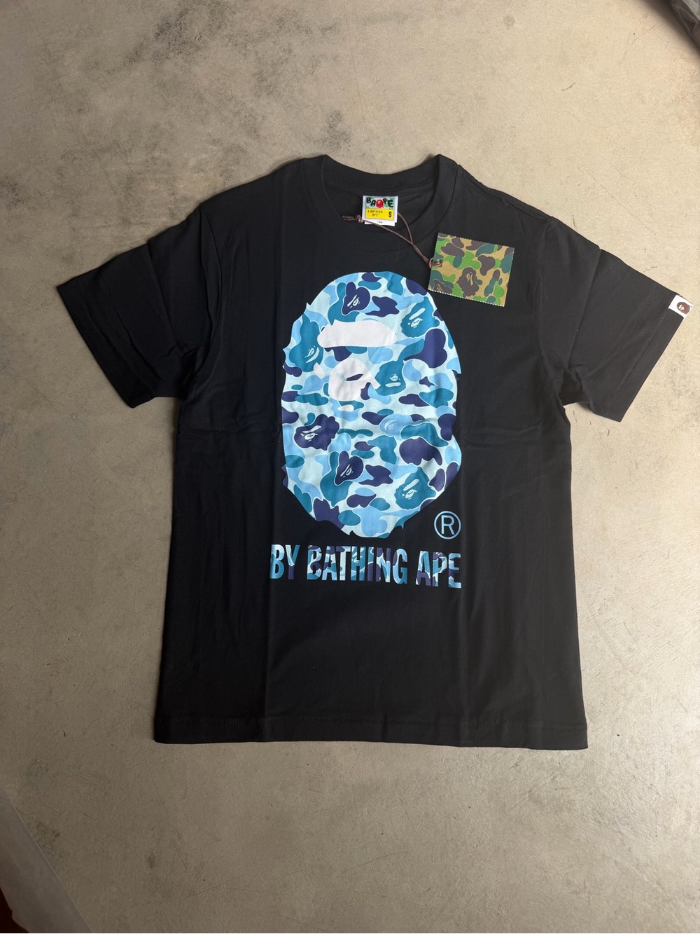 Black Blue Camo Bape T Shirt